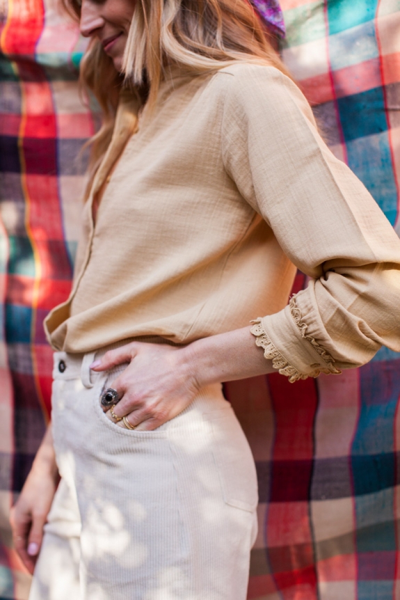 ELLIS BLOUSE pastel yellow