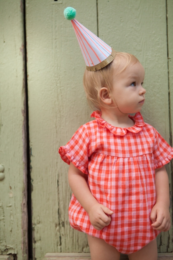 CERISE ROMPER Malabar Gingham