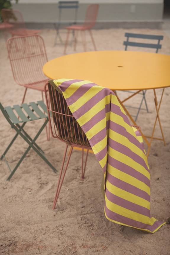 PARADISO FOUTA lemon striped