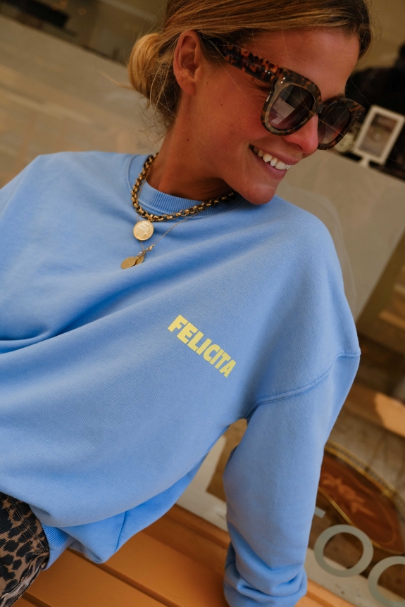 SWEAT MARINE bleu ciel 