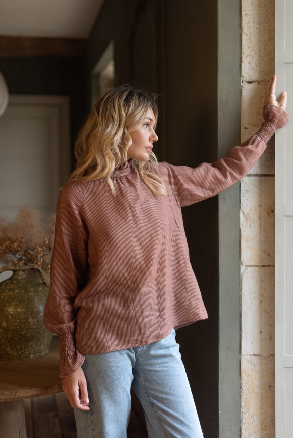 Chérie blouse mauve