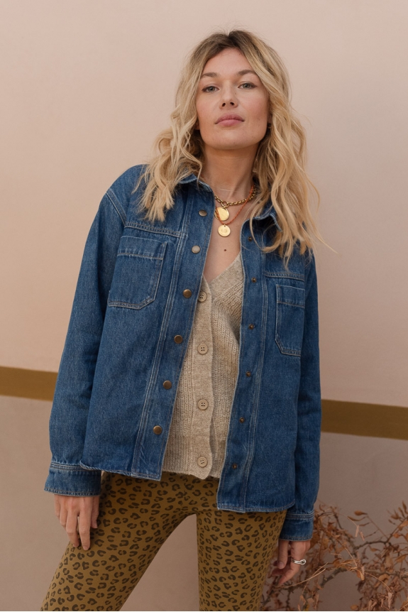 Veste April denim brut