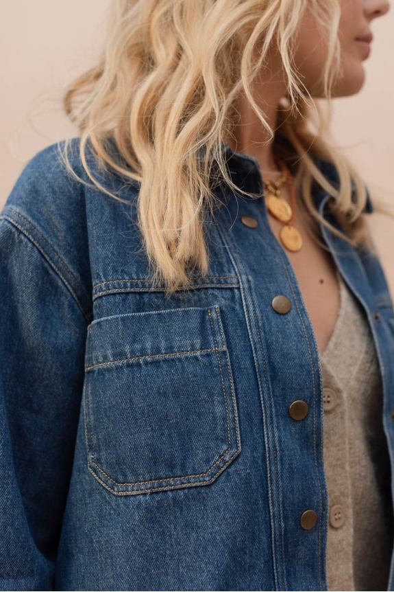 Veste April denim brut