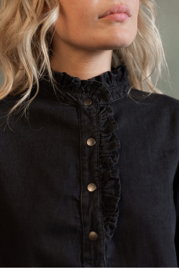 BLOUSE INES denim noir