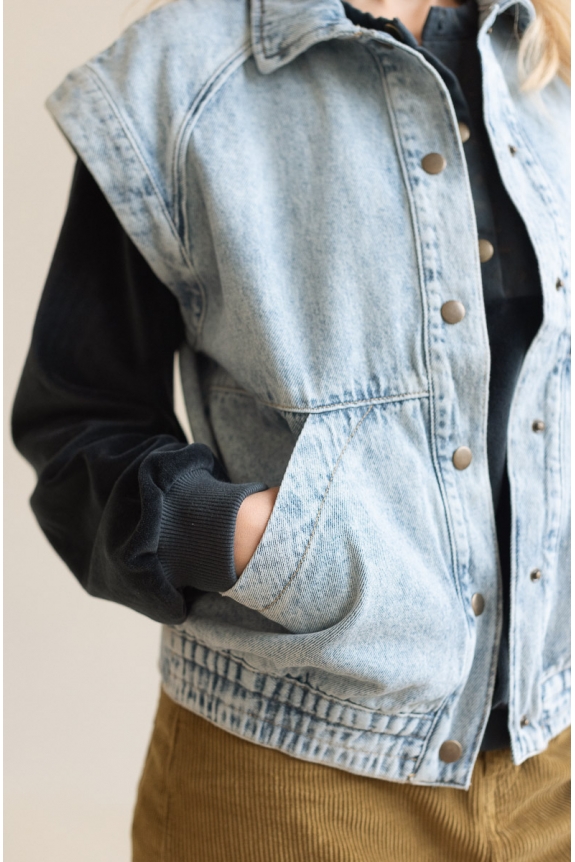 VESTE JUNE bleach denim 