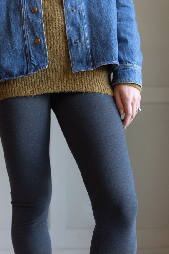 Legging Mika léopard indigo