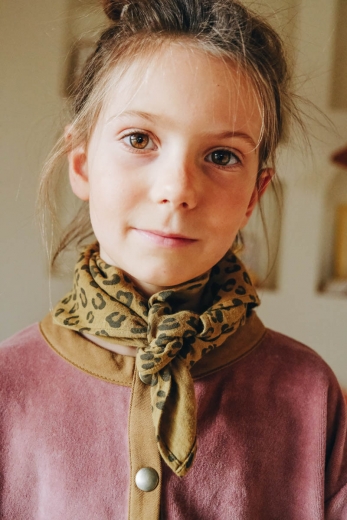 Foulard Kate léopard bronze