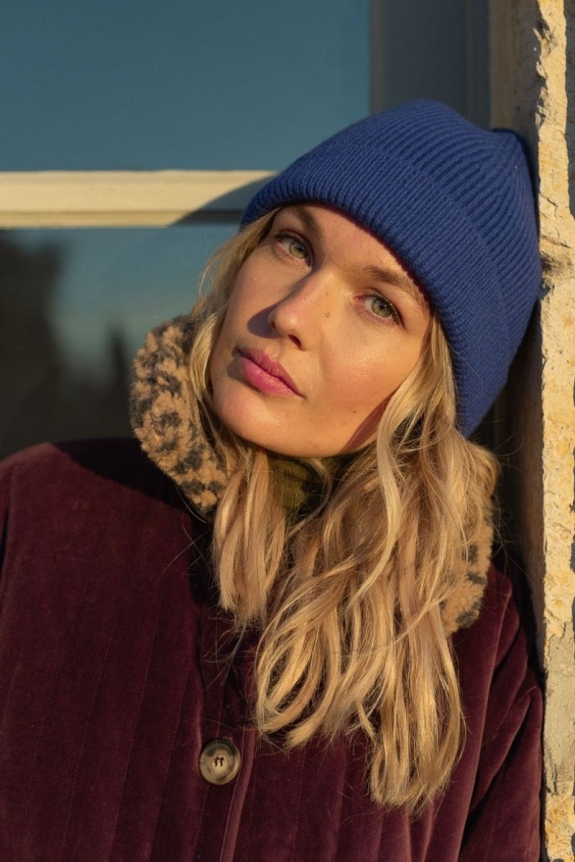 MILA BEANIE Klein blue