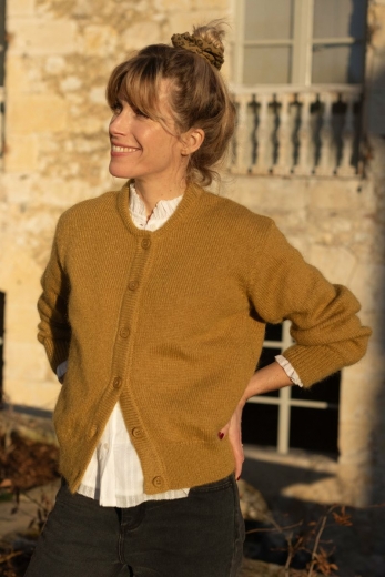 ARTEMIS CARDIGAN mustard