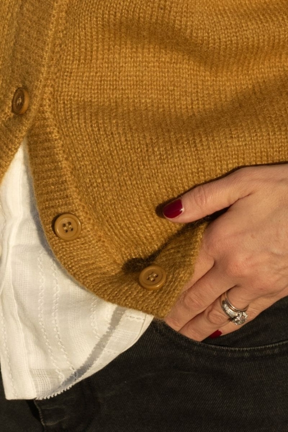 ARTEMIS CARDIGAN mustard