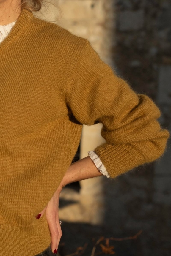 ARTEMIS CARDIGAN mustard