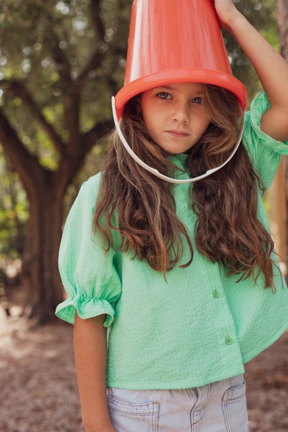 Blouse Toscane vert mint