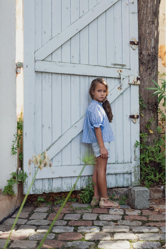 Blouse Toscane rayé bleu